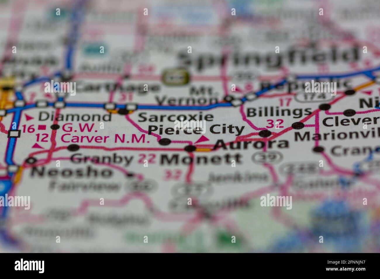 Map of pierce city hires stock photography and images Alamy