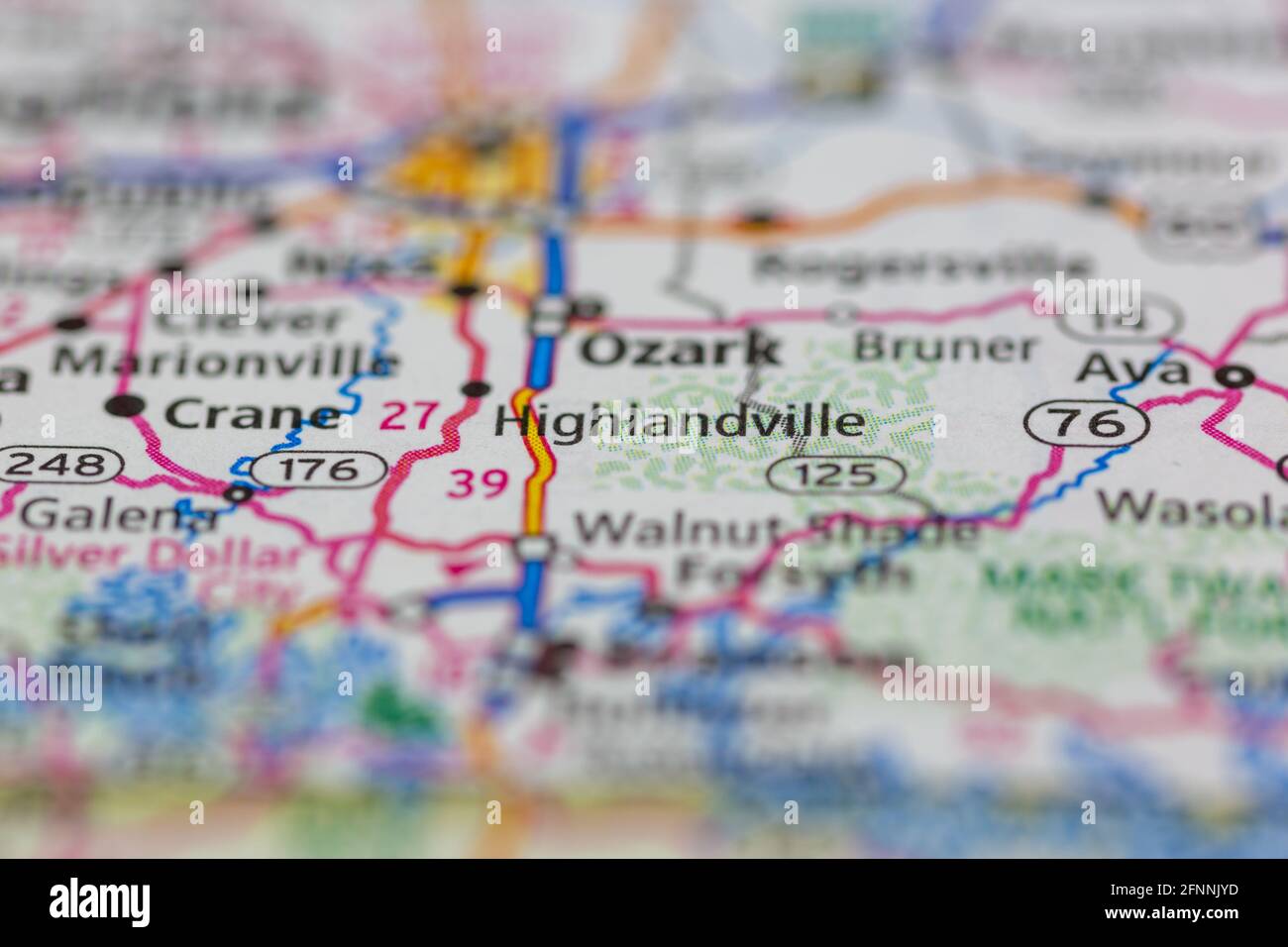 Map of highlandville hires stock photography and images Alamy