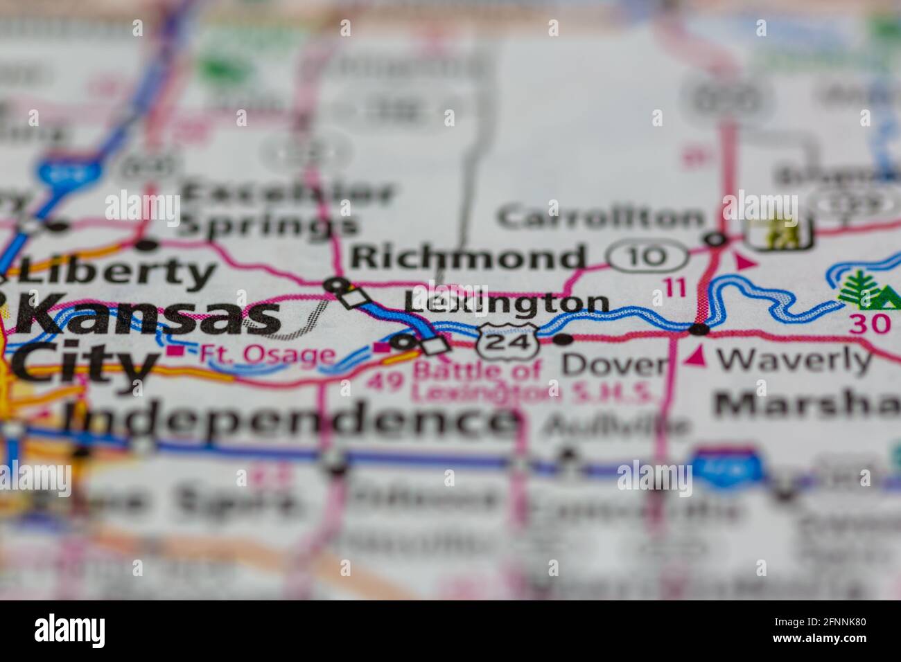 Map of lexington missouri hires stock photography and images Alamy