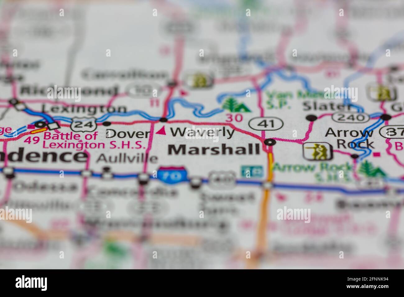 Map of waverly hires stock photography and images Alamy