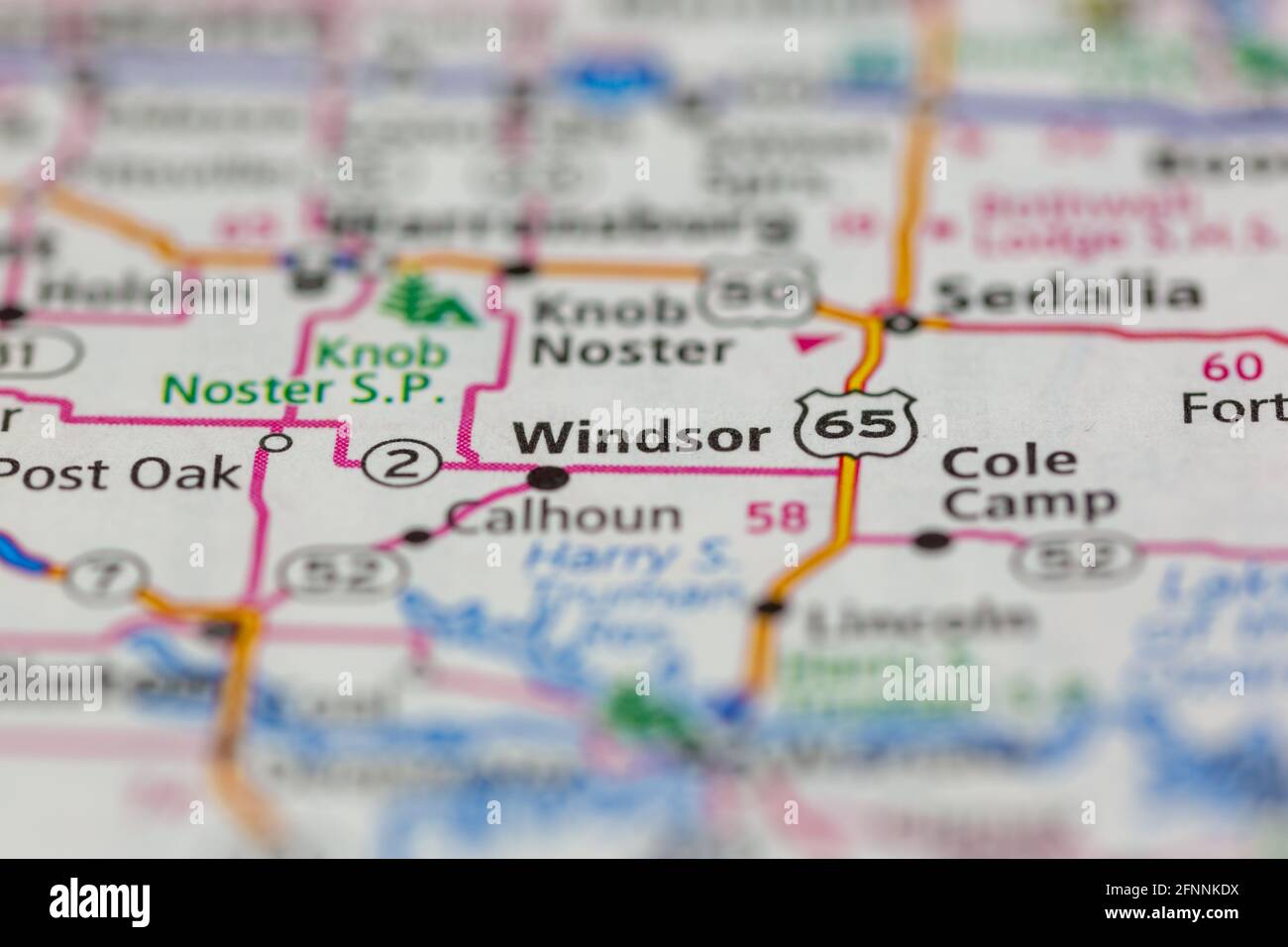 Windsor missouri map hires stock photography and images Alamy