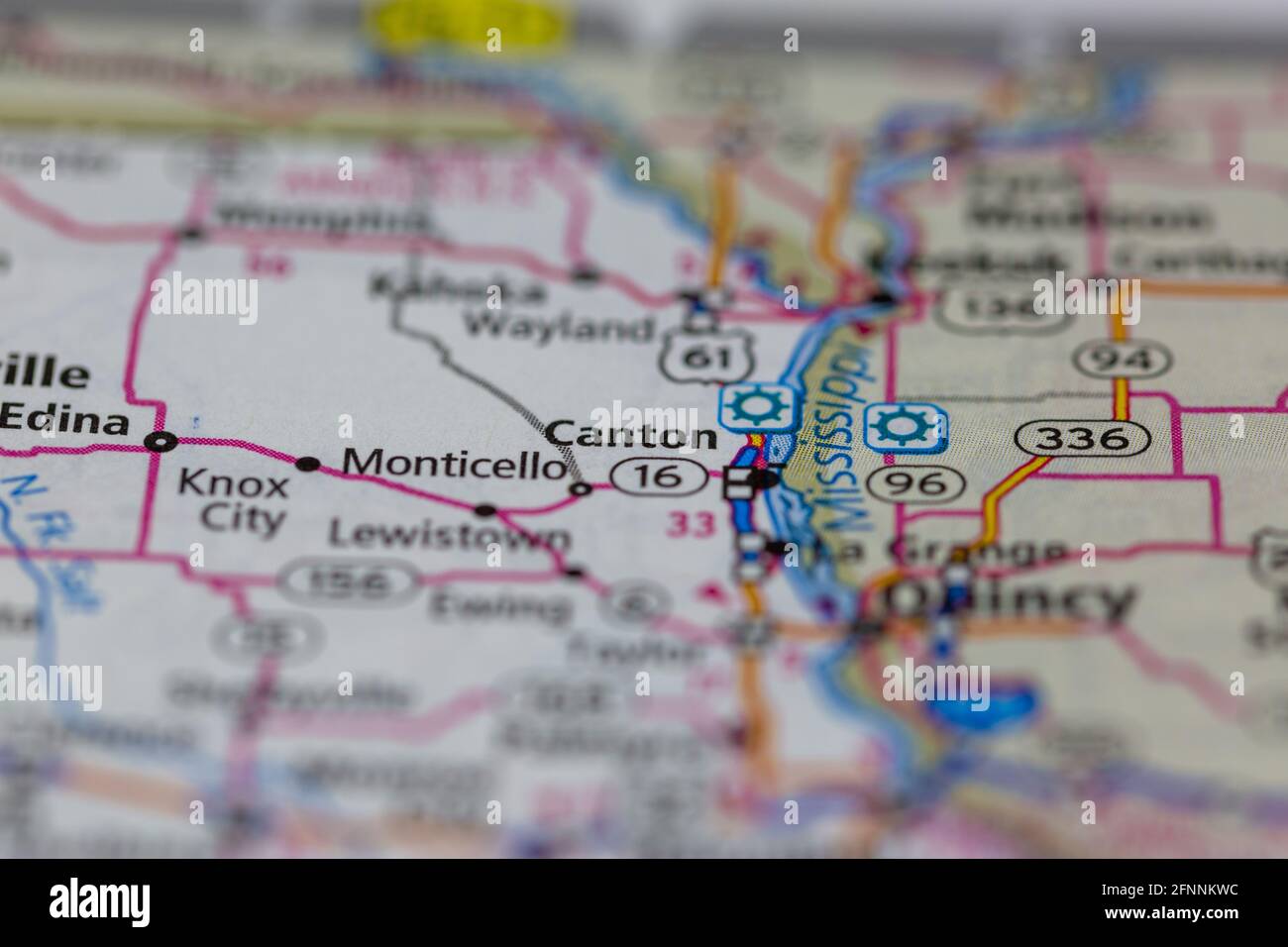 Canton missouri map hires stock photography and images Alamy