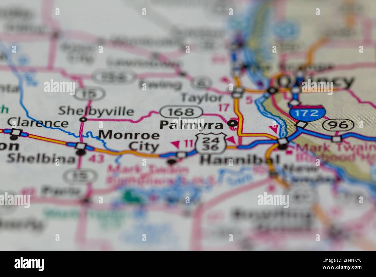 Map of palmyra missouri hires stock photography and images Alamy