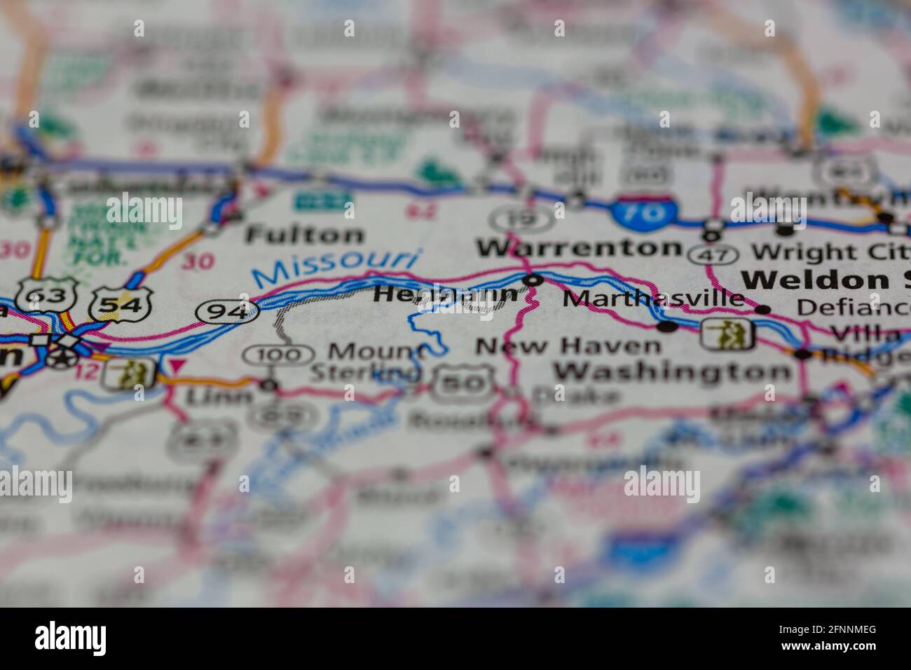 Hermann missouri map hires stock photography and images Alamy