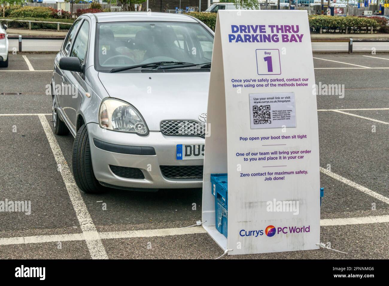 Currys PCWorld collection point during coronavirus pandemic Stock Photo
