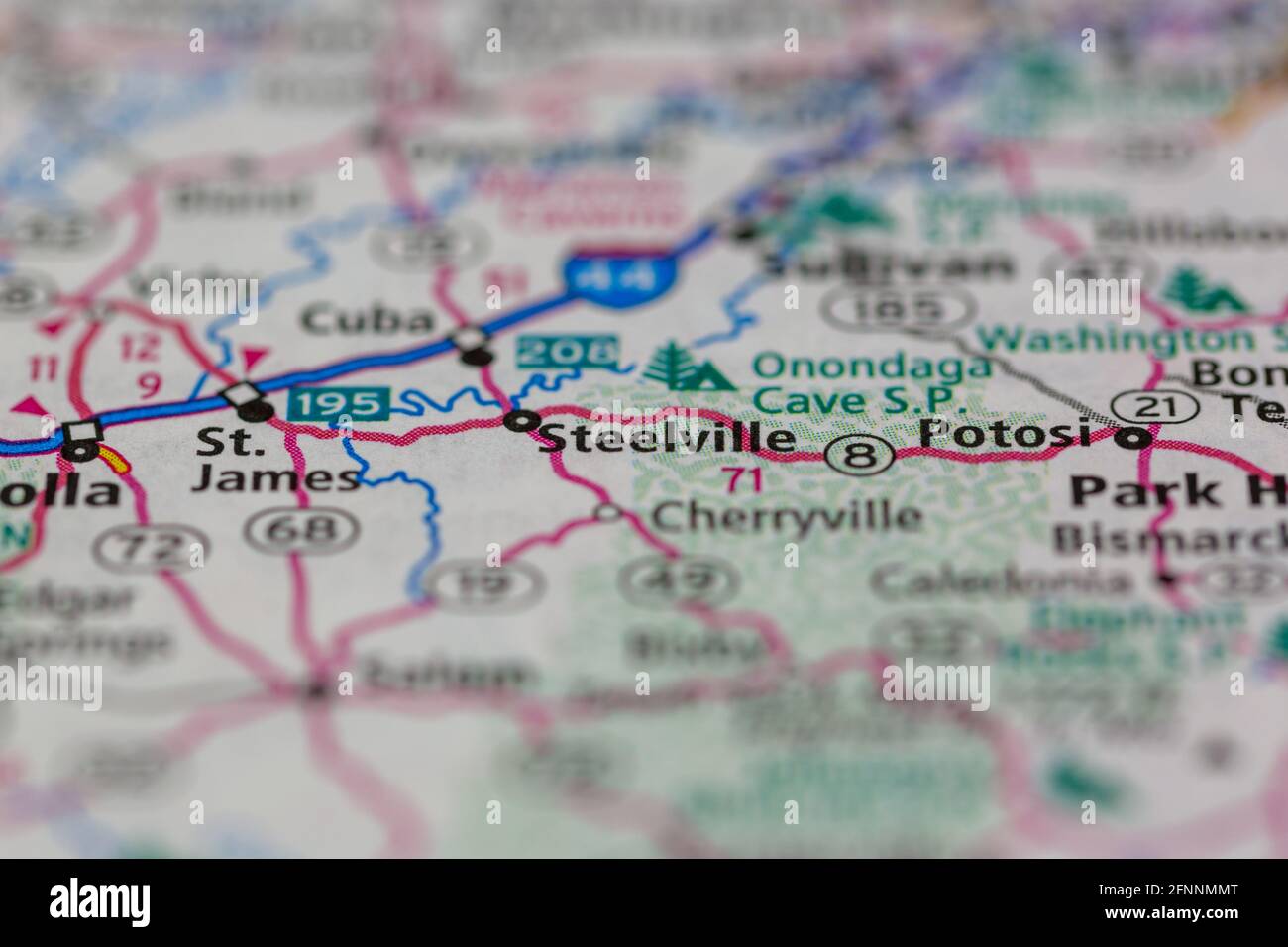 Map of steelville hires stock photography and images Alamy