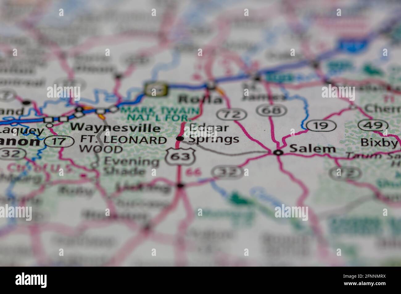 Map of edgar springs hires stock photography and images Alamy