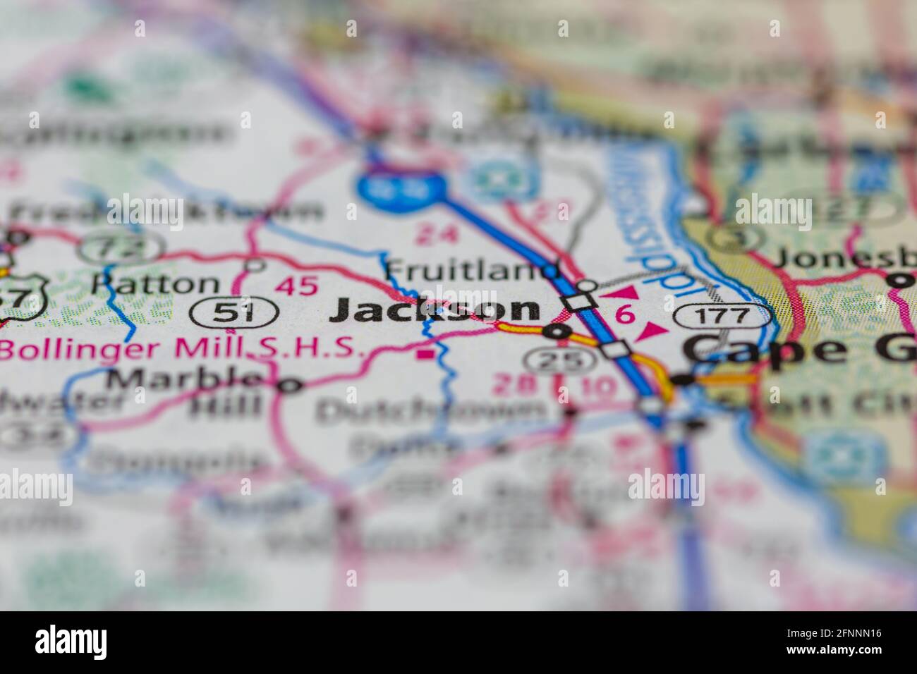 Map of jackson missouri hires stock photography and images Alamy