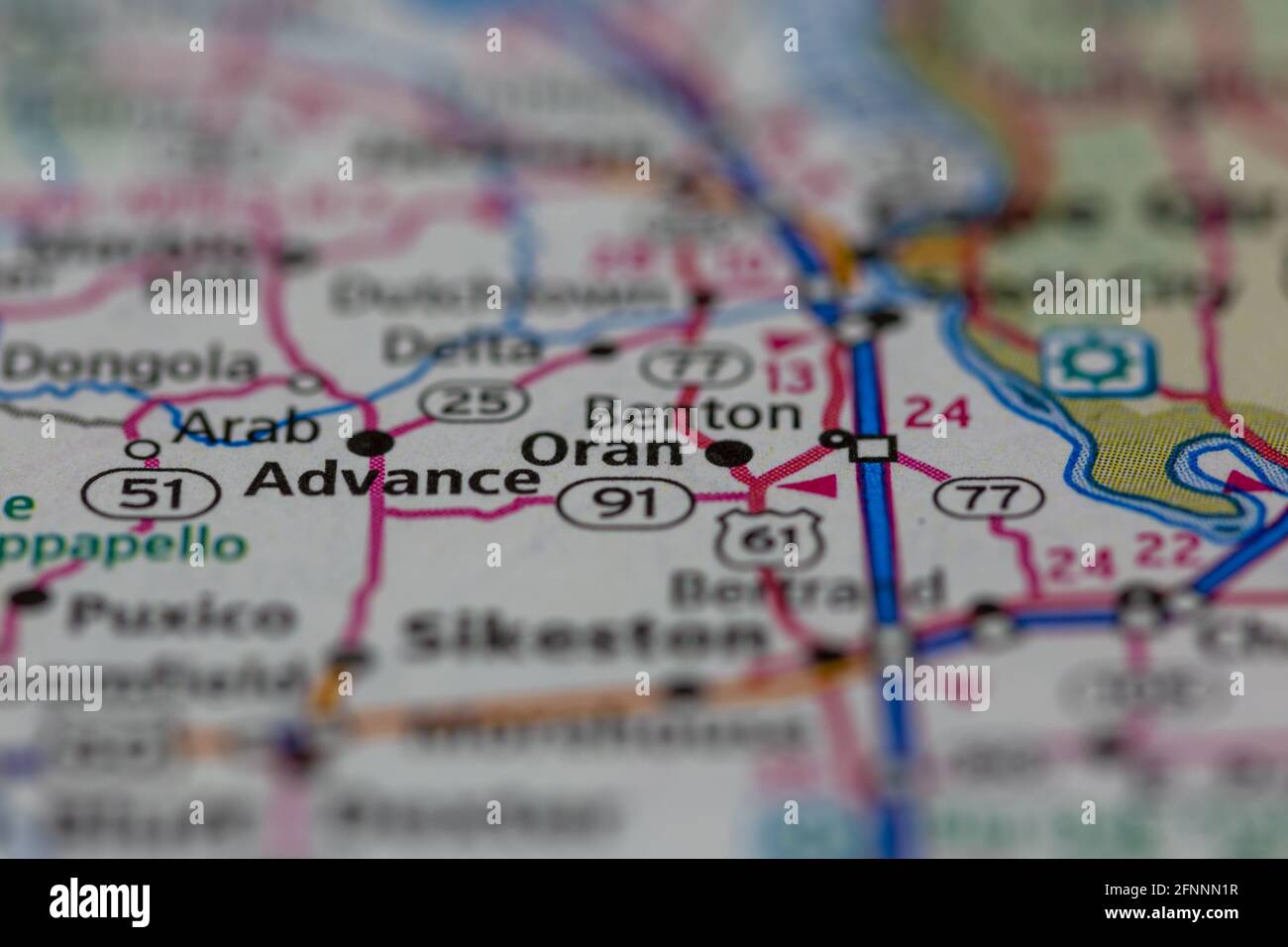 Oran missouri map hires stock photography and images Alamy