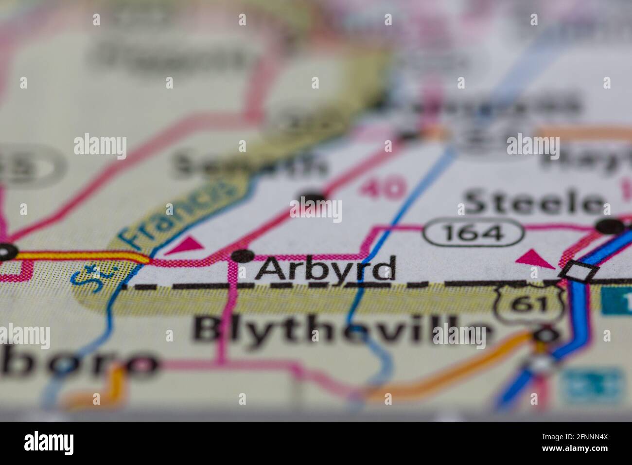 Map of arbyrd missouri hires stock photography and images Alamy