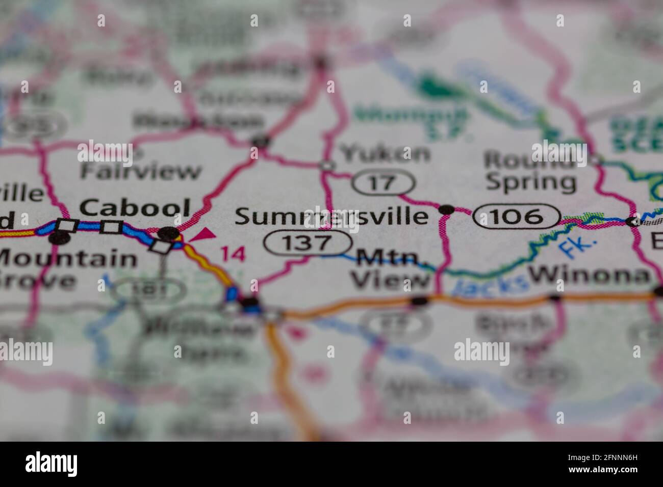 Map of summersville missouri hires stock photography and images Alamy