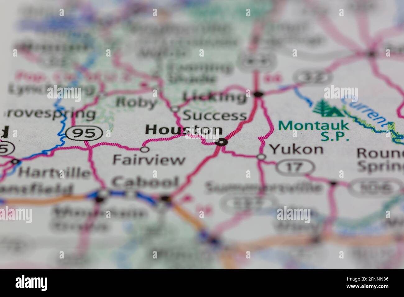 Houston missouri map hires stock photography and images Alamy
