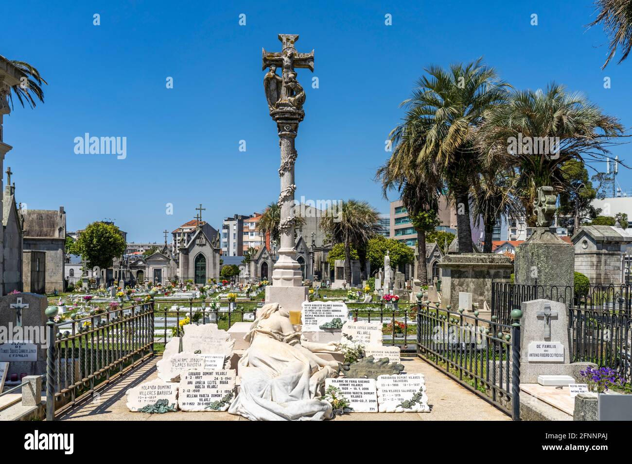 Friedhof Cemitério de Agramonte in Porto, Portugal, Europa   |  Cemetery Cemitério de Agramonte in Porto, Portugal, Europe Stock Photo