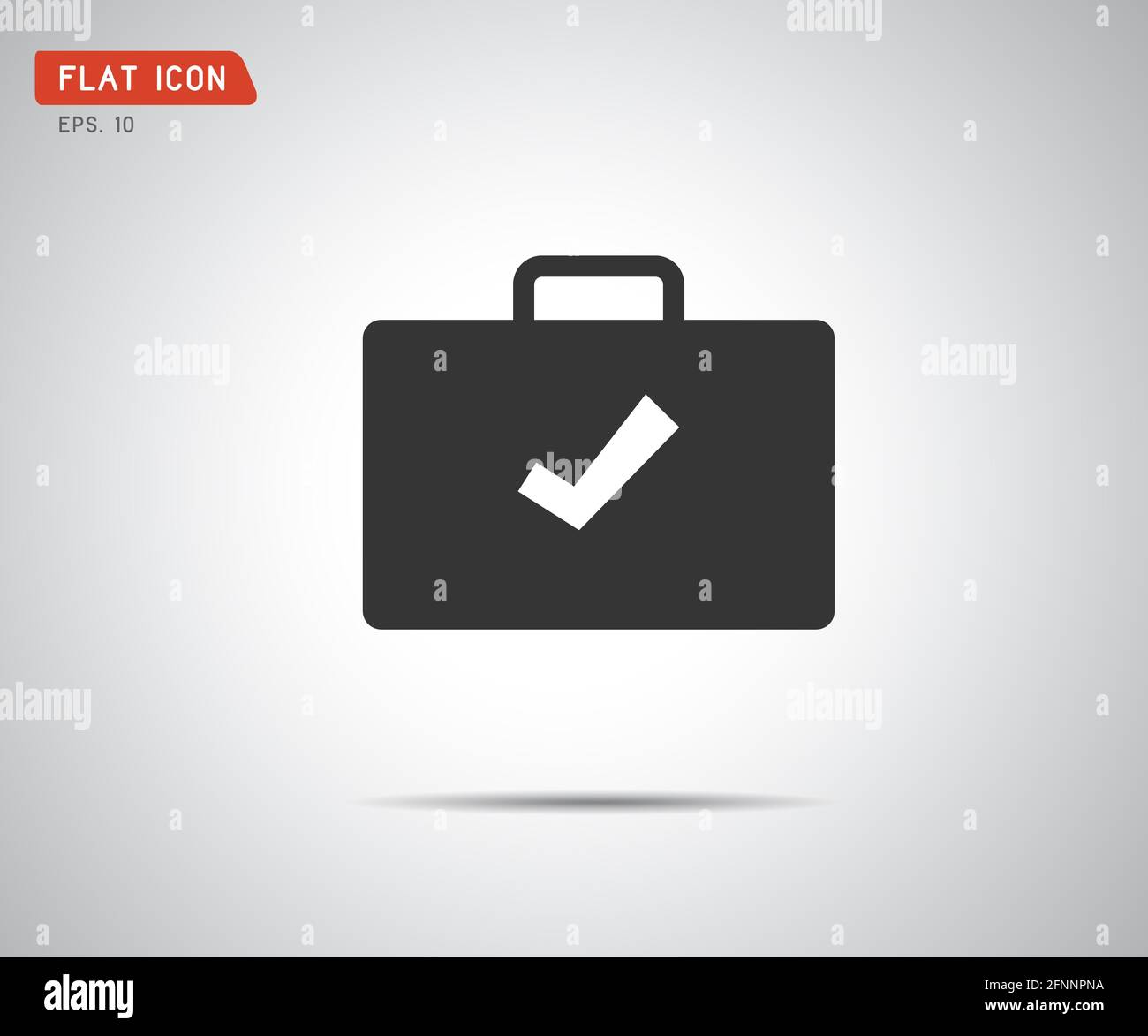 Check Mark flat icon sign, logo vector illustration Stock Photo - Alamy