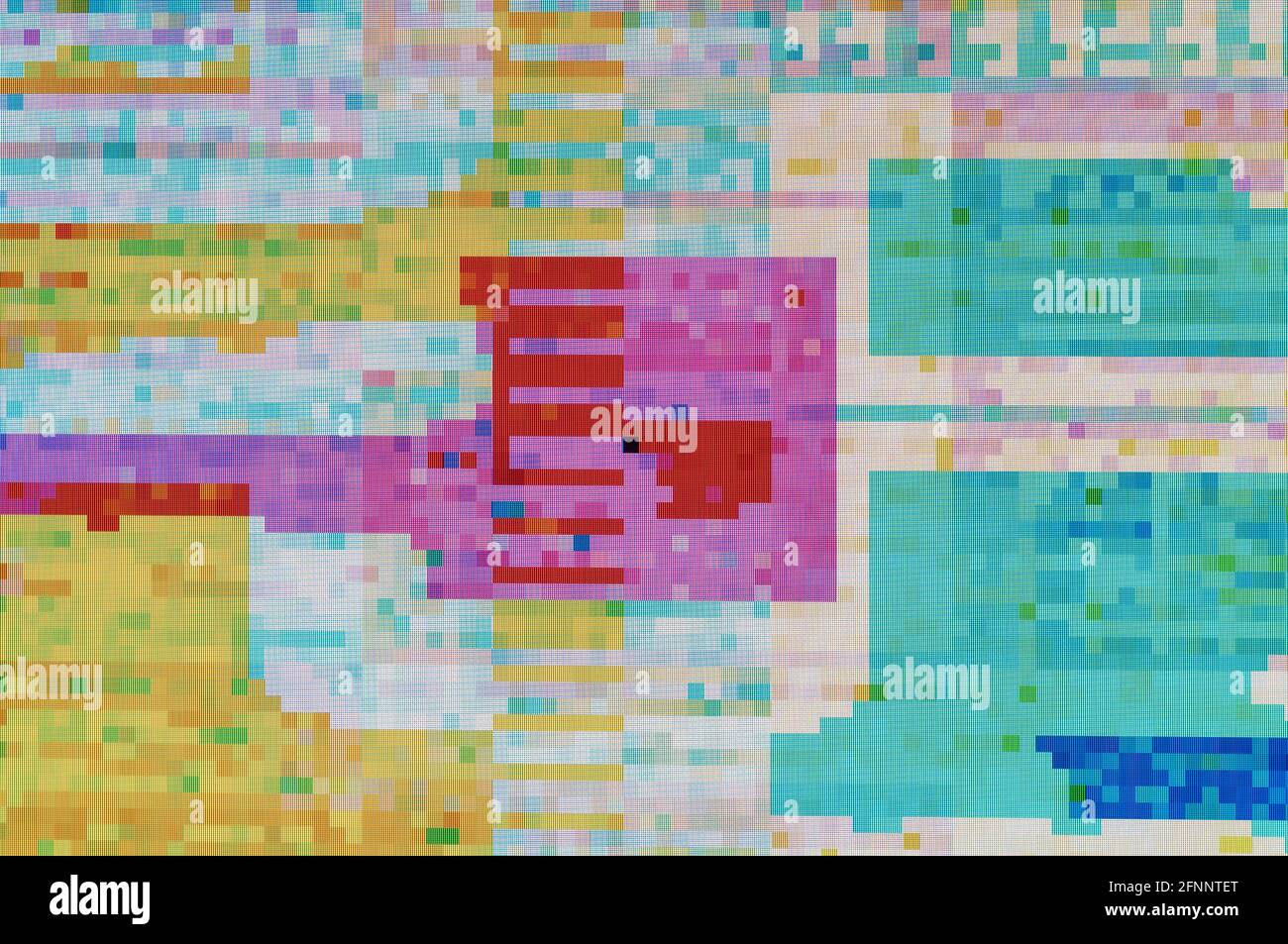 Abstract background, pattern of a digital glitch Stock Photo - Alamy