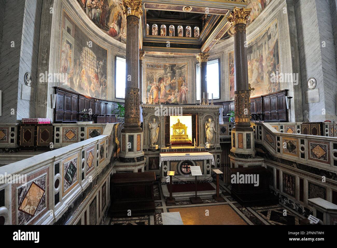 Italy, Rome, basilica of San Pietro in Vincoli (St. Peter in Chains) Stock Photo