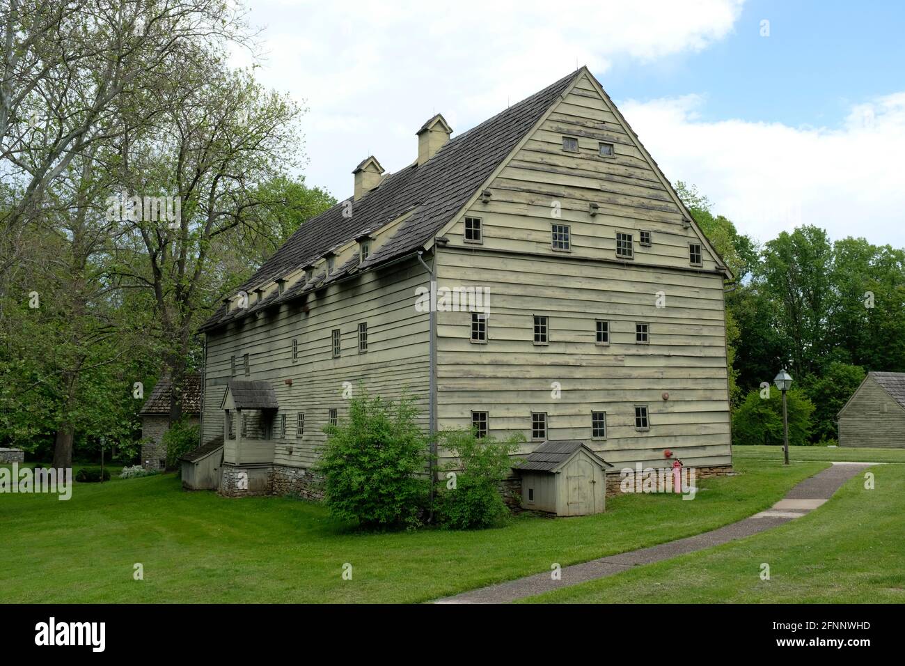 Meeting House and Residences at Ephrata Cloister, Lancaster County, Pennsylvania Stock Photo