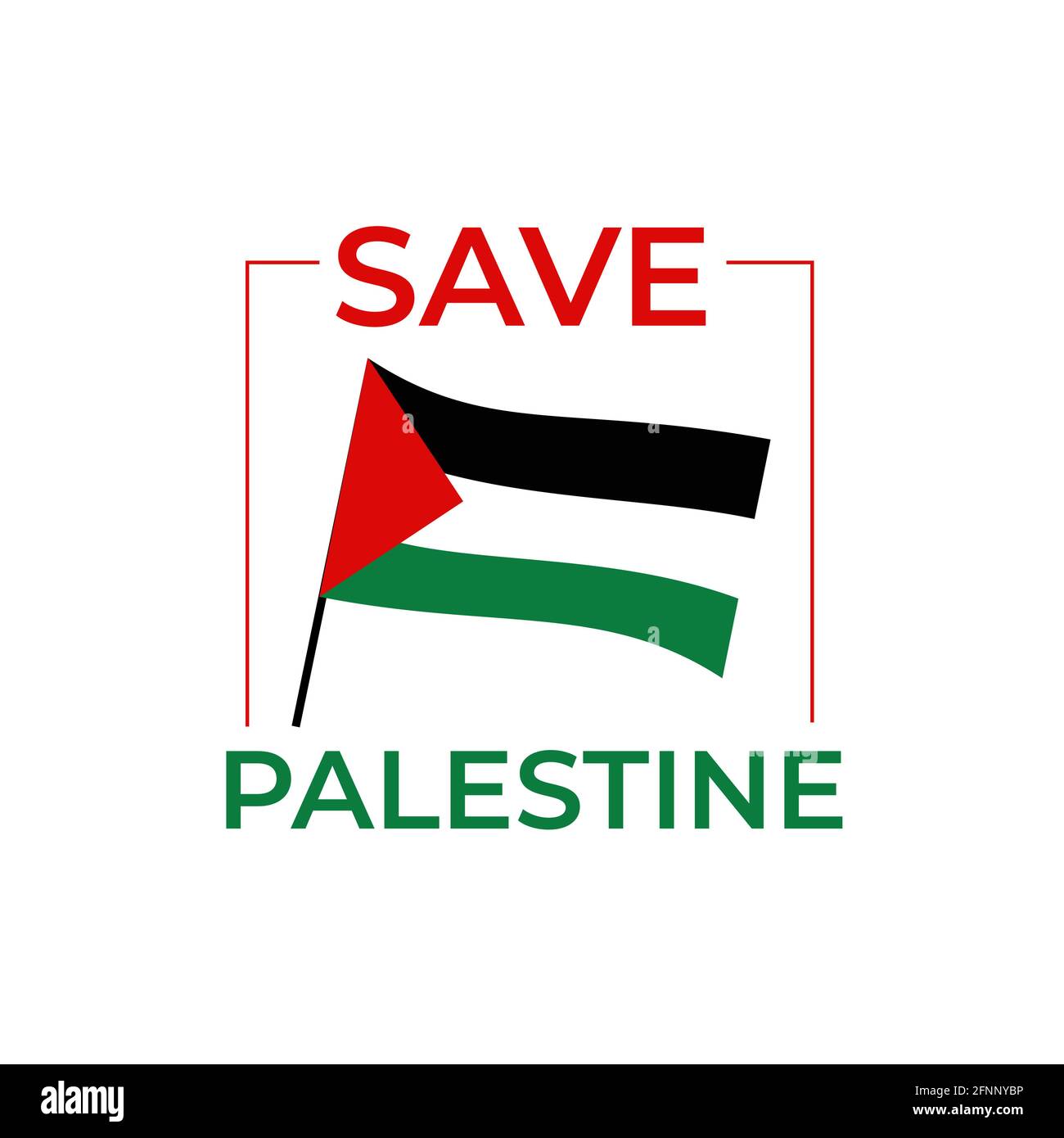 Save Palestine, Save Gaza, Save muslims, Save Humanity, Save Palestine People Protest Poster. Modern Lettering background. Save Palestine concept Stock Vector