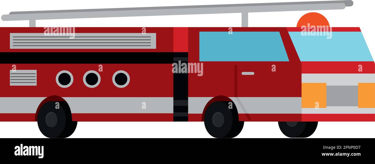 Isolated 3d red firetruck car icon Vector illustration Stock Vector ...