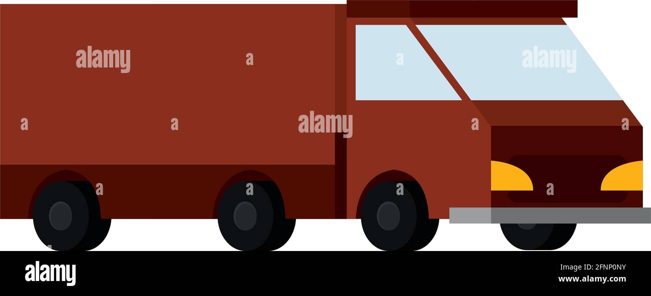 Isolated 3d red truck icon Vector illustration Stock Vector