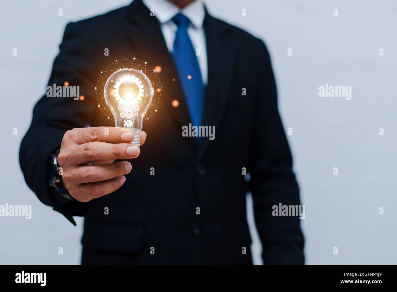 Creative new idea. Innovation, brainstorming, inspiration and solution Stock Photo
