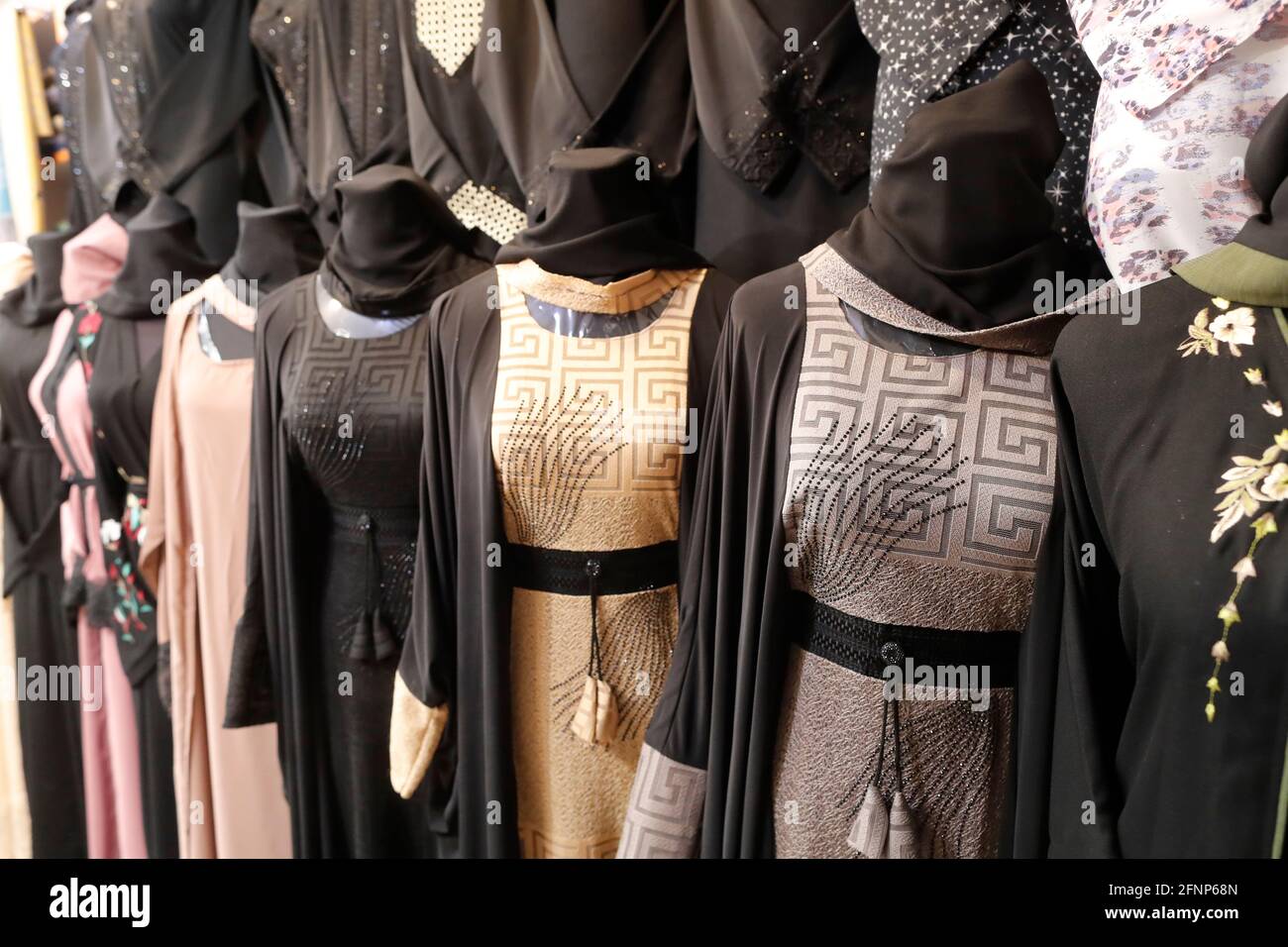 Abaya fashion shop for islamic woman. Dubai. United Arab Emirates Stock Photo Alamy