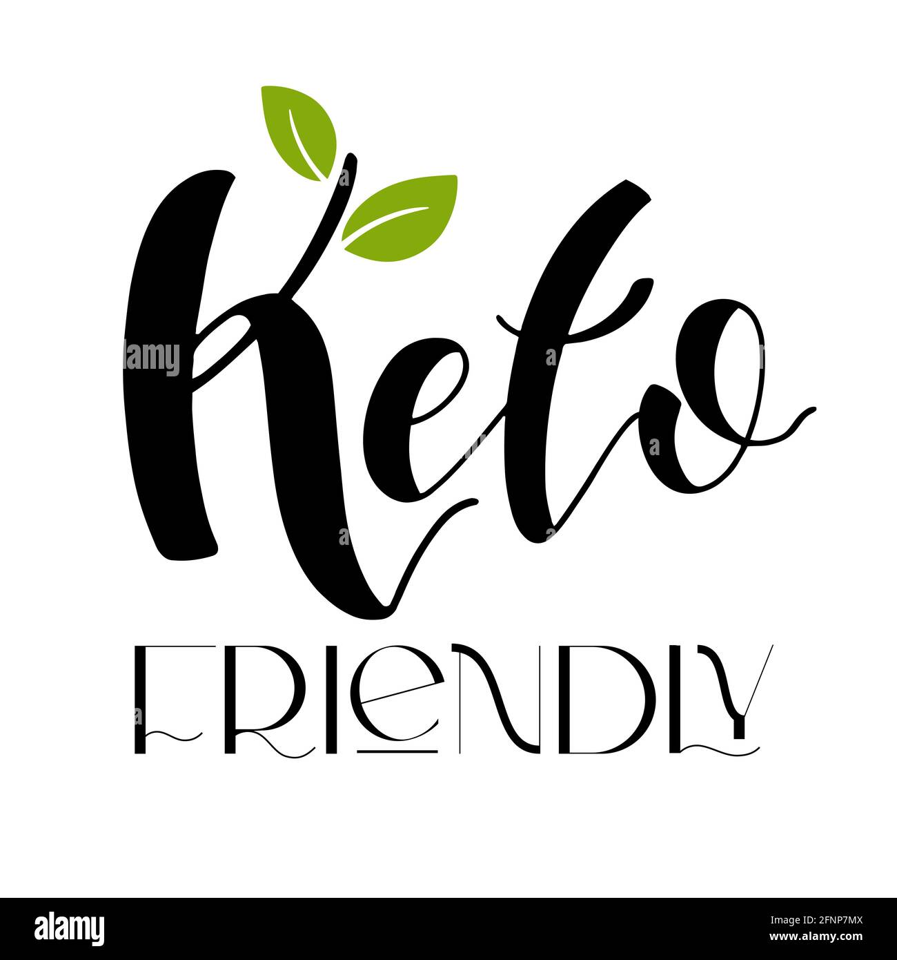 Keto friendly diet vector design elements. Logo Stock Vector Image