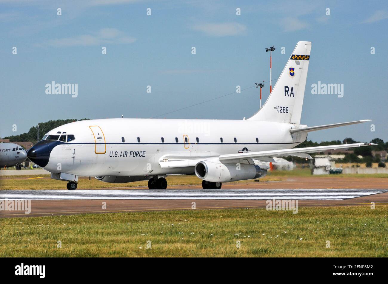 USAF Training Command Boeing T-43A, military version of Boeing 737 at Royal International Air Tattoo, RIAT, RAF Fairford, UK. 737 classic Stock Photo
