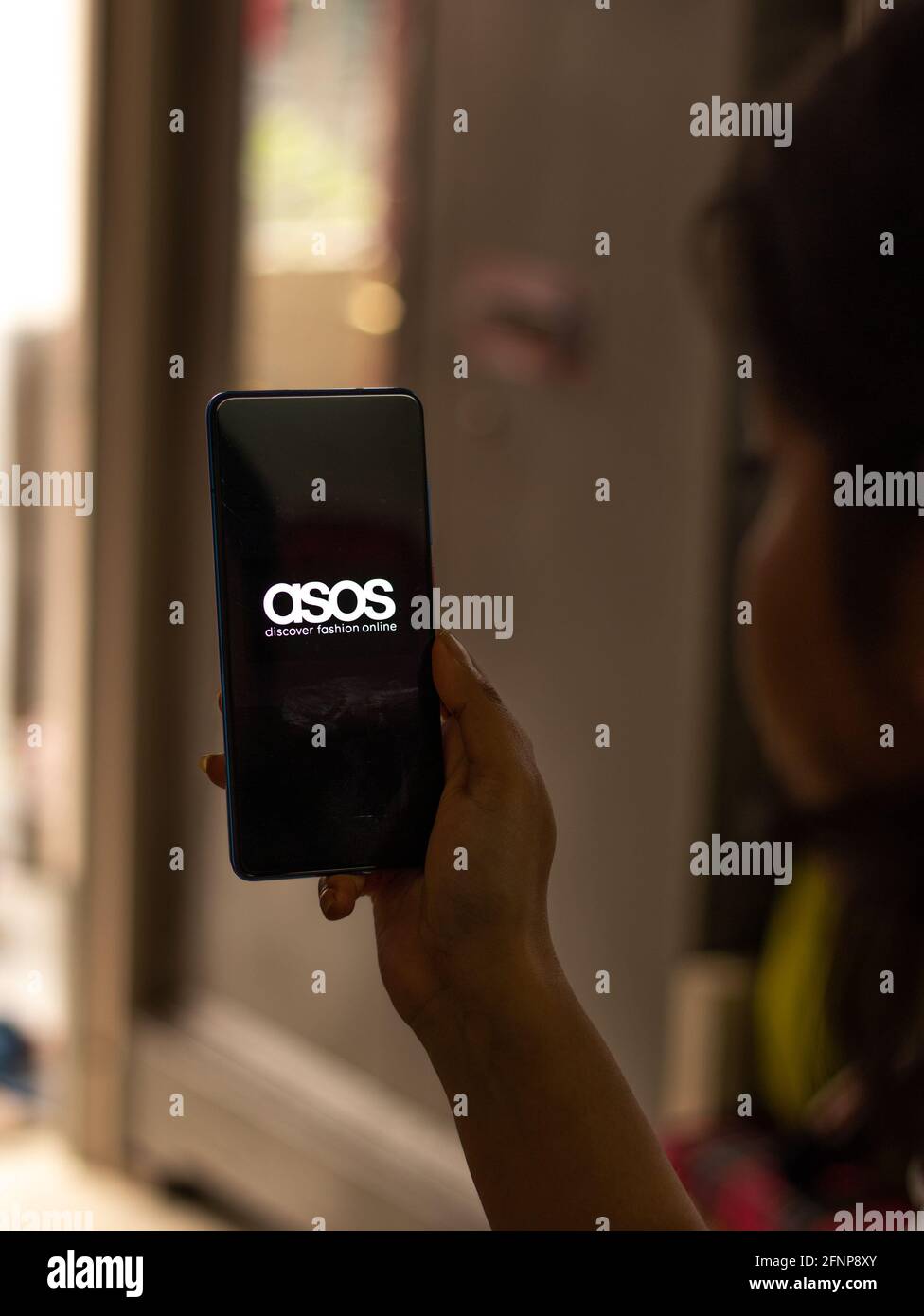 Assam, india - May 18, 2021 : ASOS.com logo on phone screen stock image ...