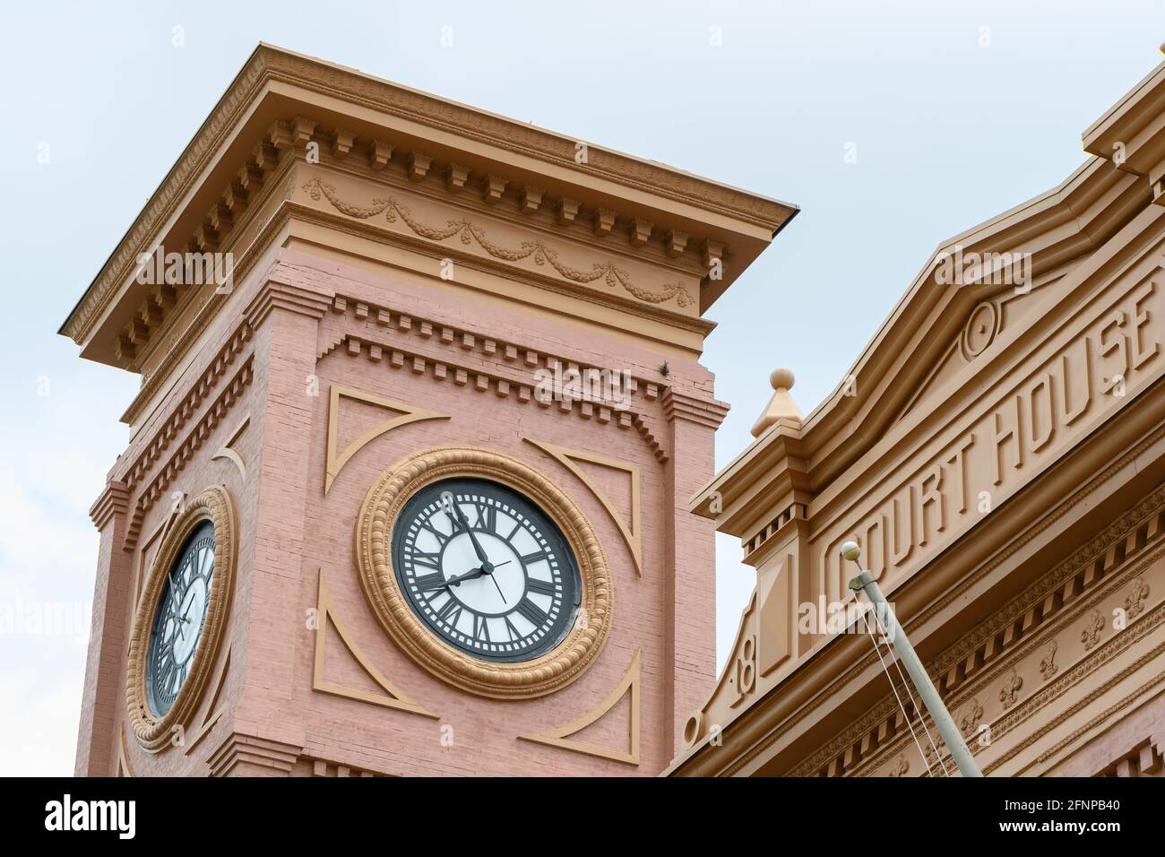 NEW ORLEANS, LA, USA MAY 9, 2021 Clock Tower on historic Algiers