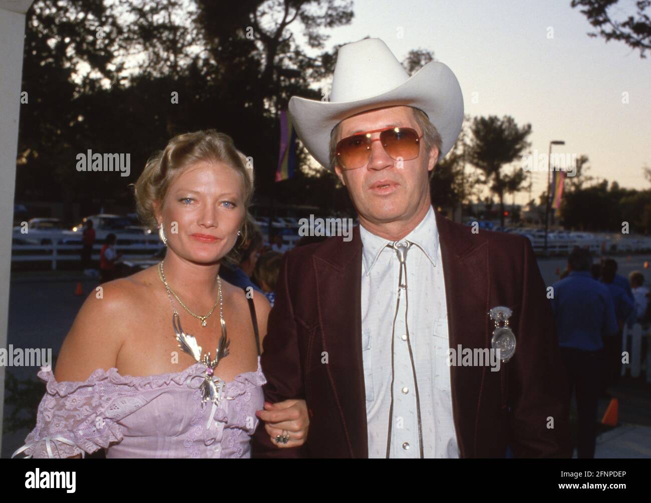David Carradine and wife Gail Jensen August 1987  Credit: Ralph Dominguez/MediaPunch Stock Photo