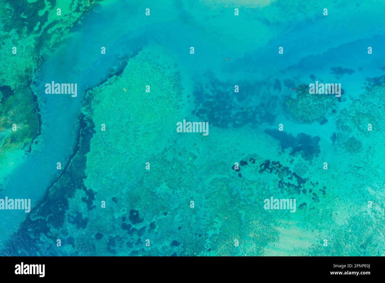 Aerial view to ocean waves. Blue water background. Dramatic colors ...