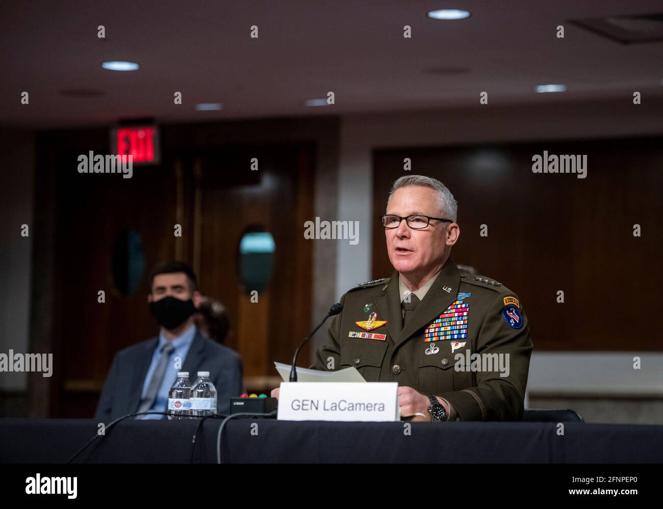 Washington, United States Of America. 18th May, 2021. General Paul J. LaCamera appears before a Senate Committee on Armed Services hearing for reappointment to the grade of general and to be Commander, United Nations Command /Combined Forces Command/United States Forces Korea, Department of Defense, in the Dirksen Senate Office Building in Washington, DC, Tuesday, May 18, 2021. Credit: Rod Lamkey/CNP/Sipa USA Credit: Sipa USA/Alamy Live News Stock Photo