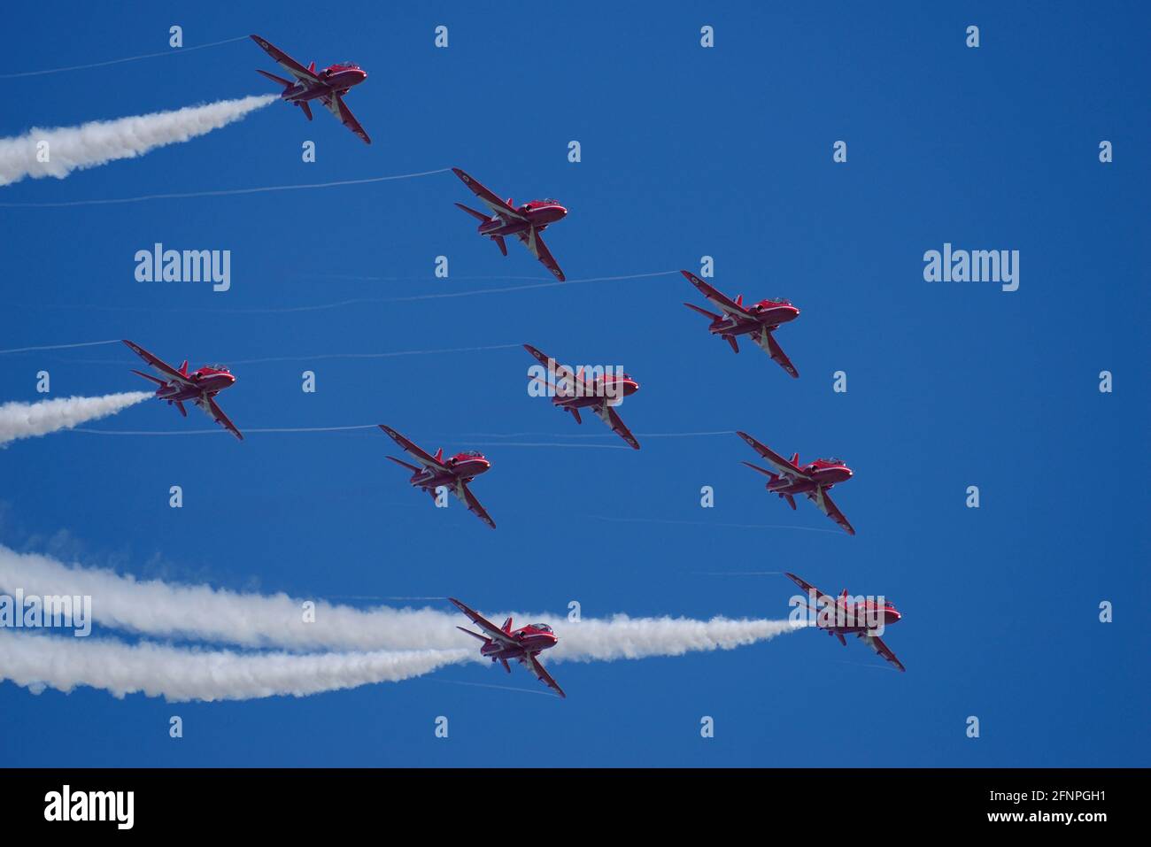 RAF Red Arrows Stock Photo