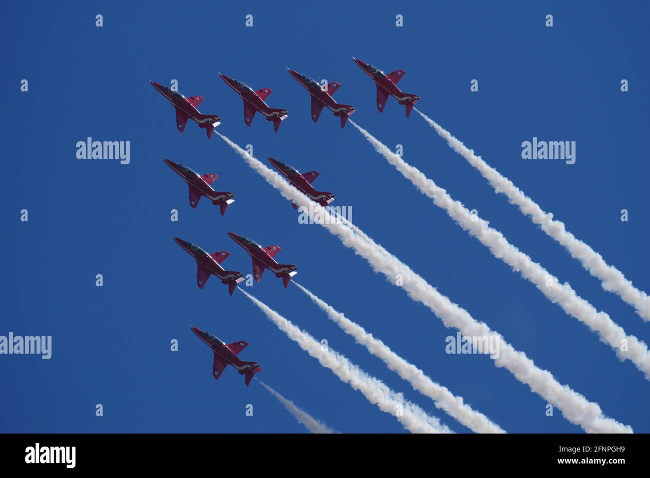 RAF Red Arrows Stock Photo