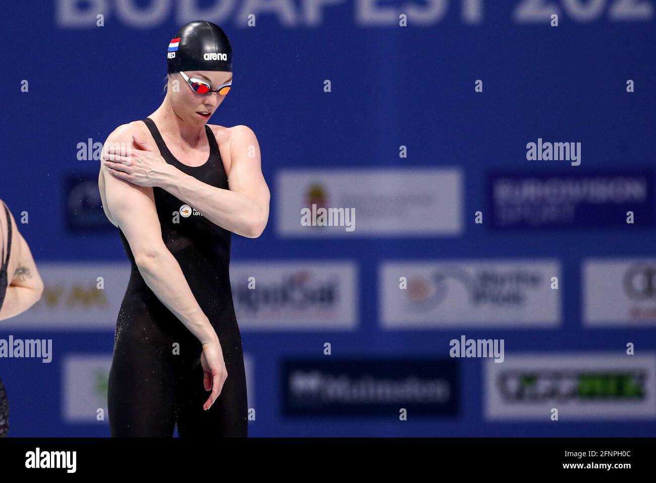 18-05-2021: Zwemmen: Europees Kampioenschap: Boedapest BUDAPEST, HUNGARY - MAY 18: Femke Heemskerk of the Netherlands competing at the Women 50m Freestyle Final during the LEN European Aquatics Championships Swimming at Duna Arena on May 18, 2021 in Budapest, Hungary (Photo by Marcel ter Bals/Orange Pictures) Stock Photo