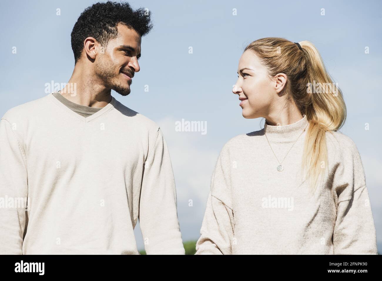 Two handsome tourists walking hi-res stock photography and images - Alamy