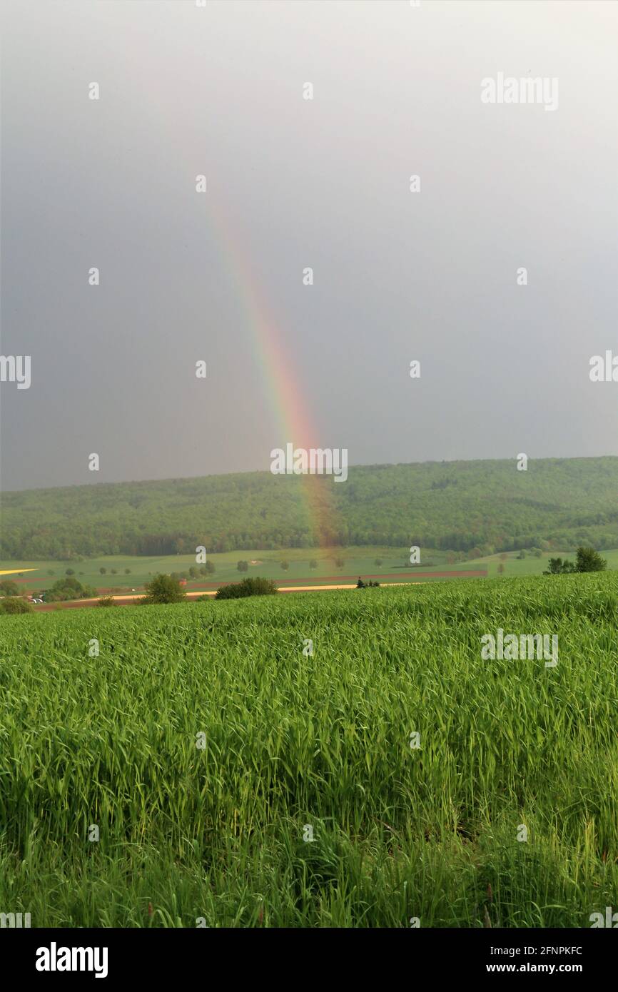 rainbow in the sky Stock Photo Alamy