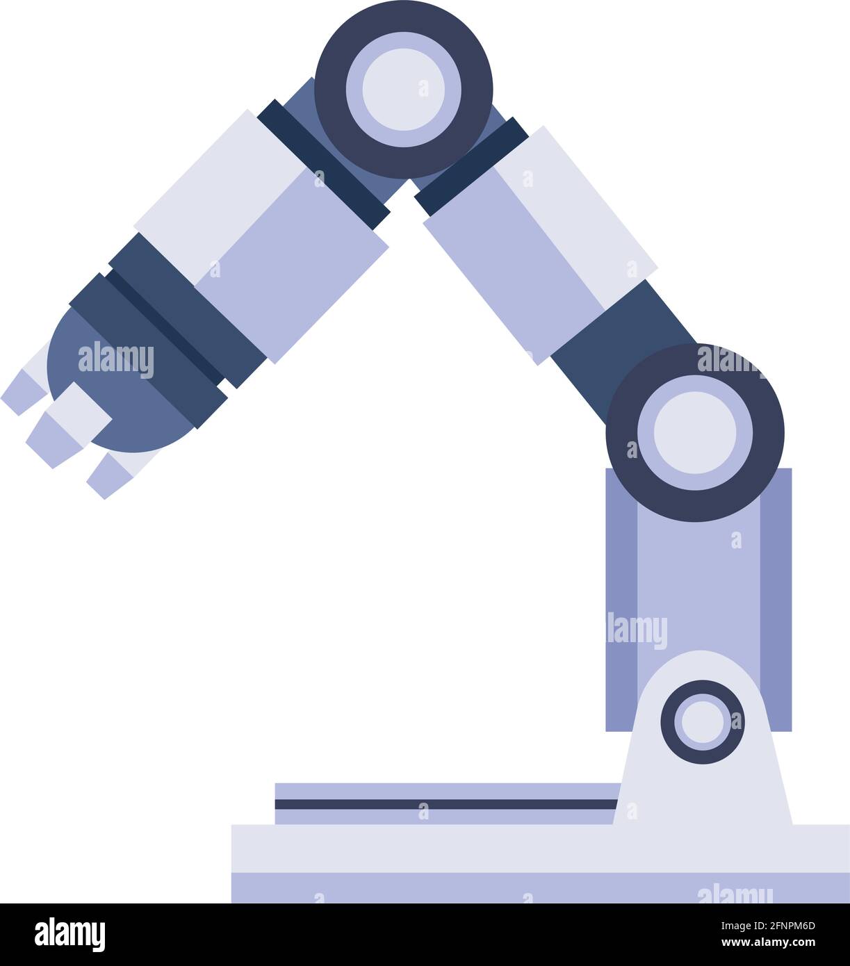 robotic hand laboratory Stock Vector