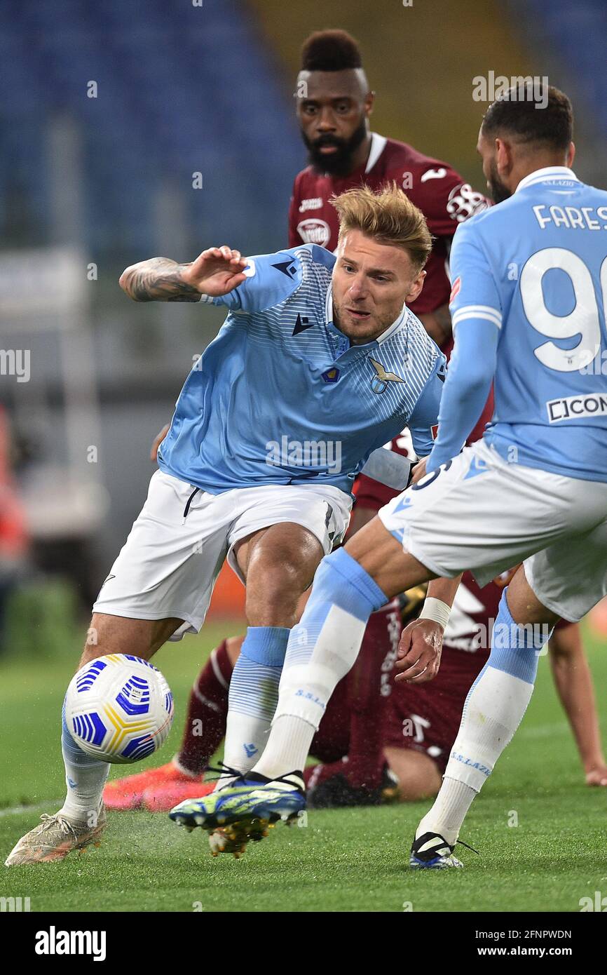 Rome Italy 18th May 21 Ciro Immobile Lazio During Ss Lazio Vs Torino Fc Italian Football