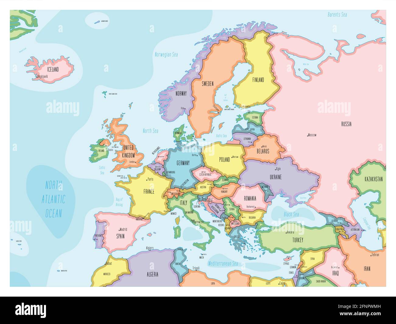 Europe Map Hand Drawn Cartoon Style Stock Vector Image Art Alamy Europe Map Hand Drawn Cartoon Style 2FNPWMH