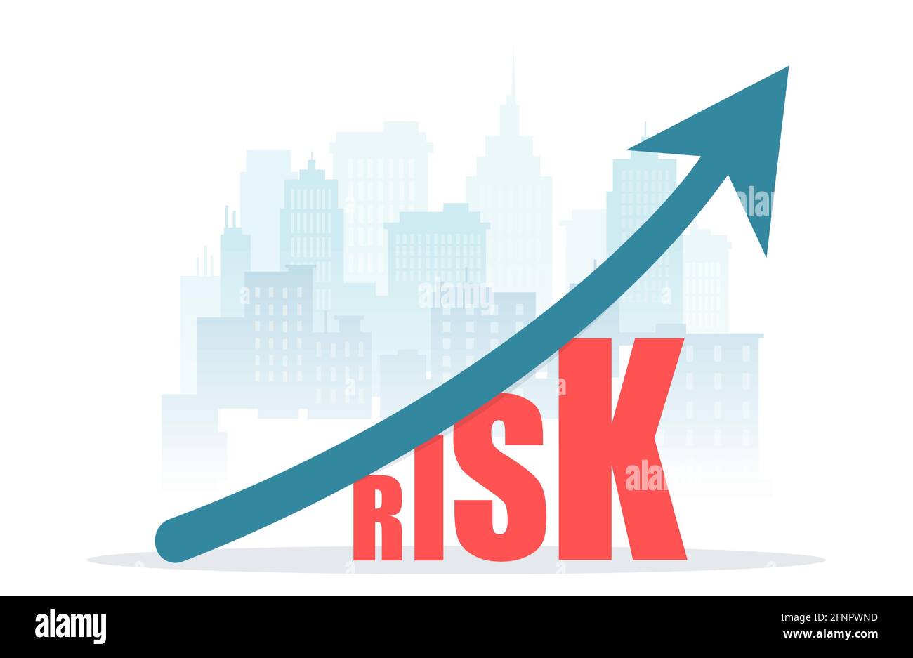 High risk and high return in real estate market investment concept Stock Vector