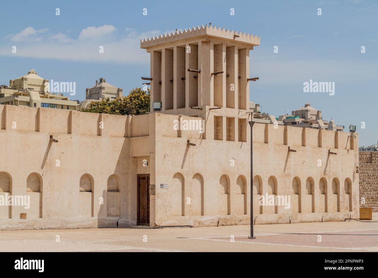 Traditional buildings at the Heritage Area in Sharjah, UAE Stock Photo