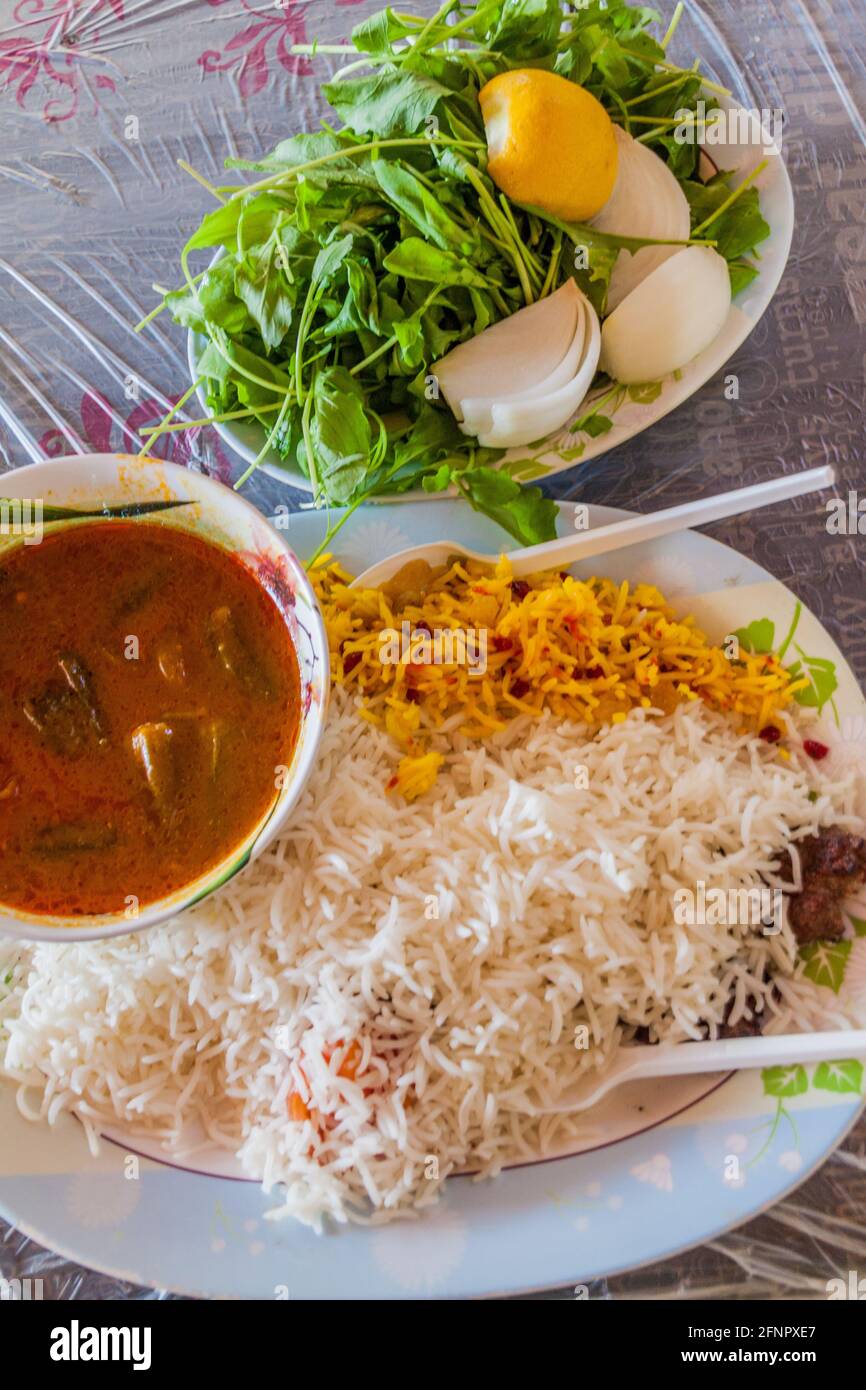 Local food in the Souq market in Kuwait city Stock Photo Alamy