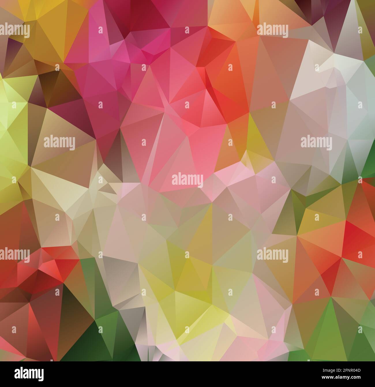 Polygonal art modern abstract background arranged of colorful triangles Stock Vector