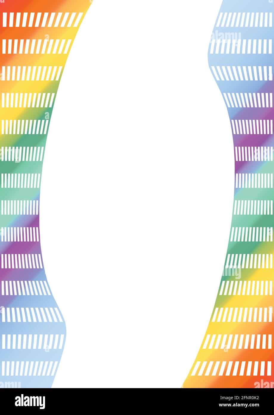 Leaflet background with rainbow waved grid and blank place form own