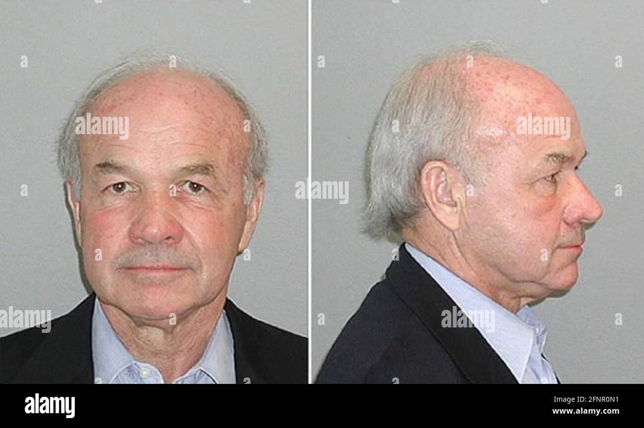 KENNETH LAY (1942-2005) American founder of ENRON. Police mugshot after his arrest in 2004 on securities fraud. Stock Photo