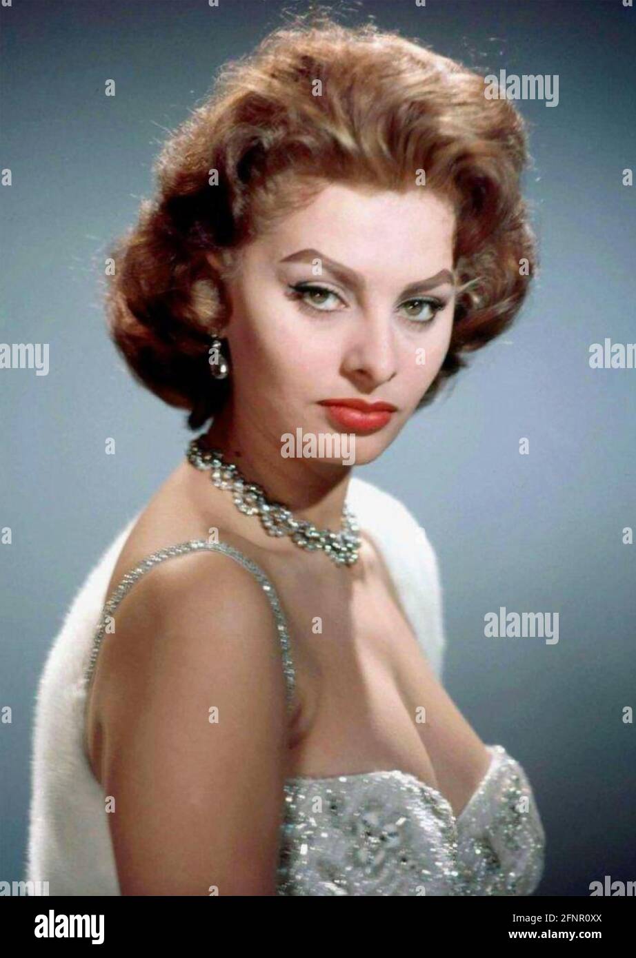 SOPHIA LOREN Italian film actress about 1955 Stock Photo