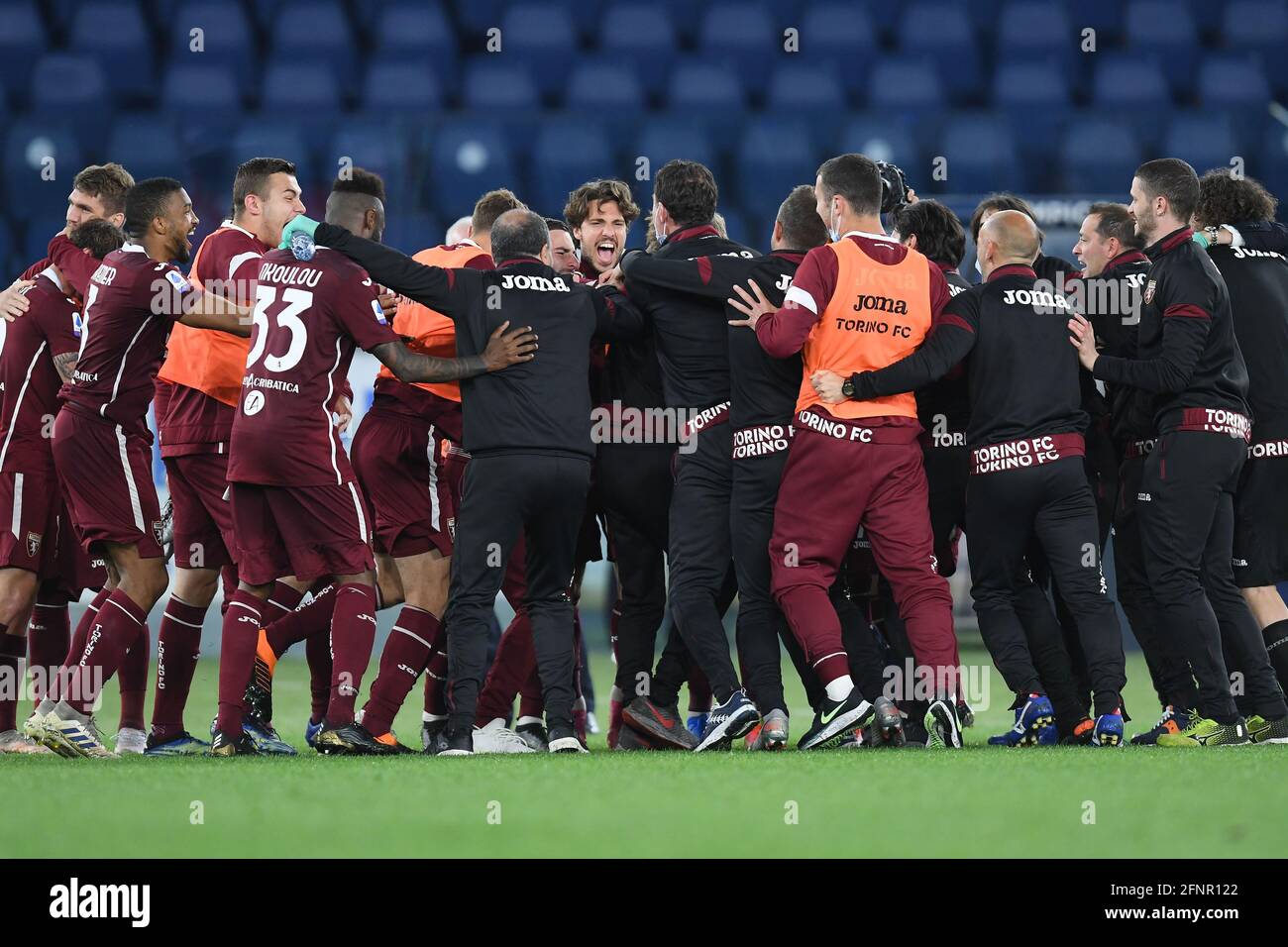 Stadio Olimpico Rome Italy 18 May 21 Torino Celebrates During Ss Lazio Vs Torino Fc Italian Football Serie A Match Photo Claudio Pasquazi Lm Stock Photo Alamy