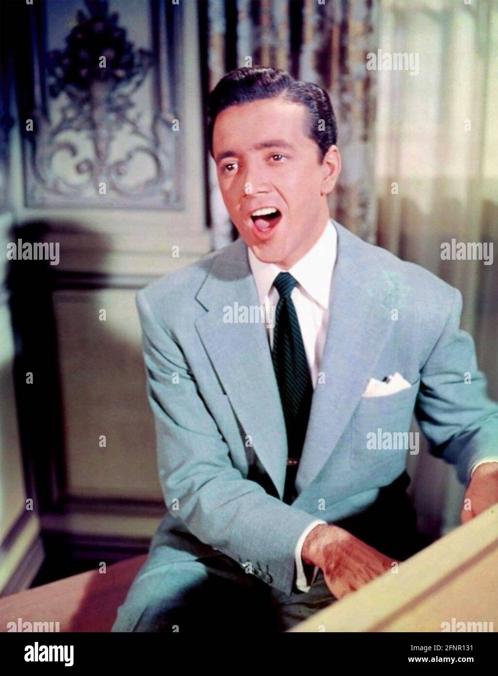 VIC DAMONE (1928-2018) American singer, film actor and TV presenter about 1960 Stock Photo